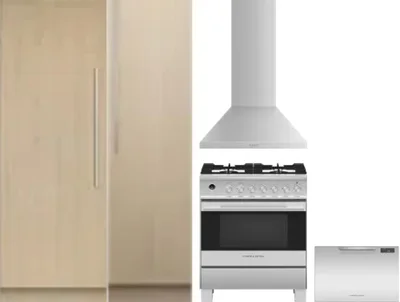 5 Piece Package Includes Refrigerator, Freezer, Range, Hood And Dishwasher